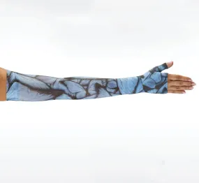 Juzo Soft Armsleeve w/ Silicone Band, Butterfly Morpho Blue Juzo Soft Armsleeve w/ Silicone Band, Butterfly Morpho Blue
