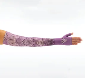 Juzo Soft Armsleeve w/ Silicone, Lilac Fanfare Juzo Soft Armsleeve w/ Silicone, Lilac Fanfare