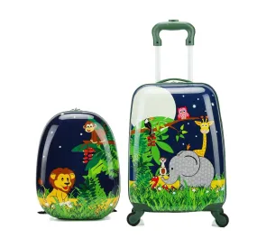 Kids Travel Backpack 12" with Carry on Rolling Spinner Wheels Suitcase 16’’ Set Kids Travel Backpack 12" with Carry on Rolling Spinner Wheels Suitcase 16’’ Set