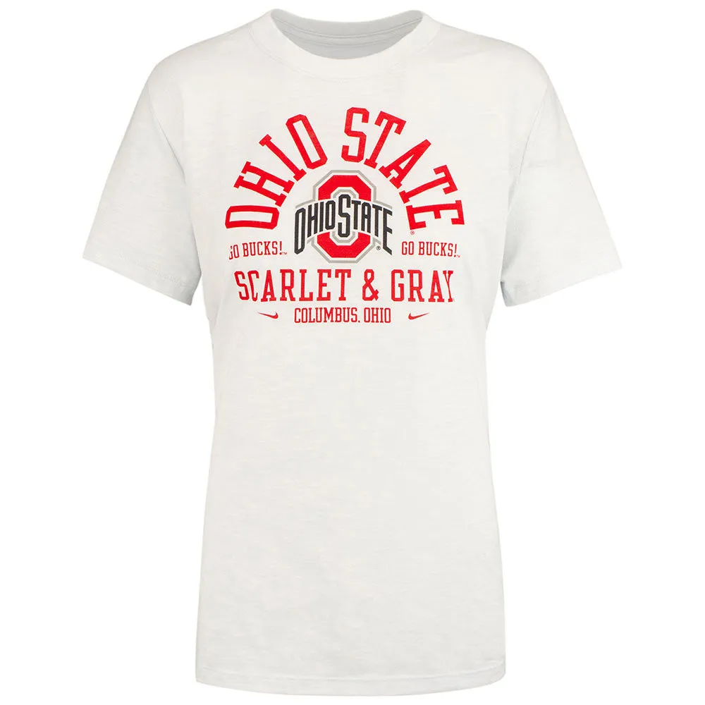 Ladies Ohio State Buckeyes Nike Slub Local T-Shirt