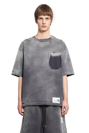 MAISON MIHARA YASUHIRO MAN BLACK T-SHIRTS & TANK TOPS MAISON MIHARA YASUHIRO MAN BLACK T-SHIRTS & TANK TOPS
