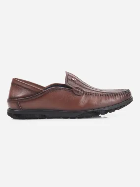Men's Brown Round Toe Casual Slip (ID1159) Men's Brown Round Toe Casual Slip (ID1159)