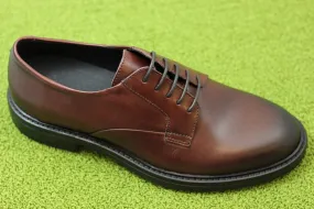 Mens Stanley Derby Oxford - Chestnut Leather Mens Stanley Derby Oxford - Chestnut Leather
