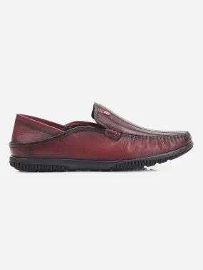Men's Wine Round Toe Casual Slip (ID1159) Men's Wine Round Toe Casual Slip (ID1159)