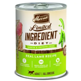 Merrick Limited Ingredient Diet Real Lamb Recipe Canned Dog Food Merrick Limited Ingredient Diet Real Lamb Recipe Canned Dog Food
