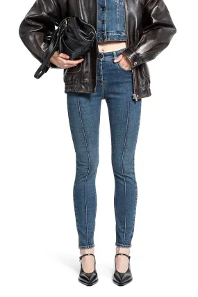 MIU MIU WOMAN BLUE JEANS MIU MIU WOMAN BLUE JEANS