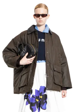 MIU MIU WOMAN BROWN JACKETS MIU MIU WOMAN BROWN JACKETS