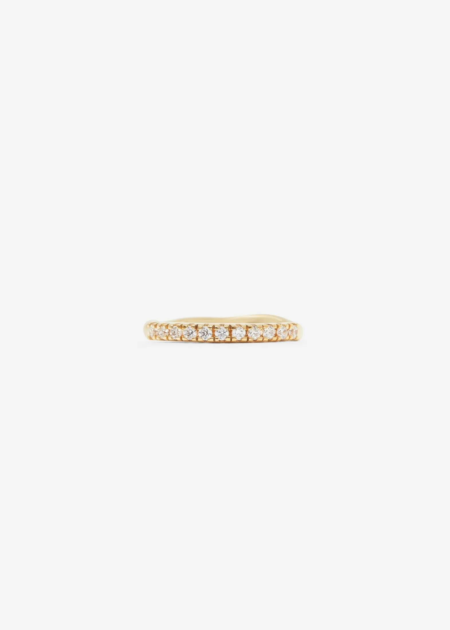 Molded French-V Set 1/3 Eternity Band 0.02 ct