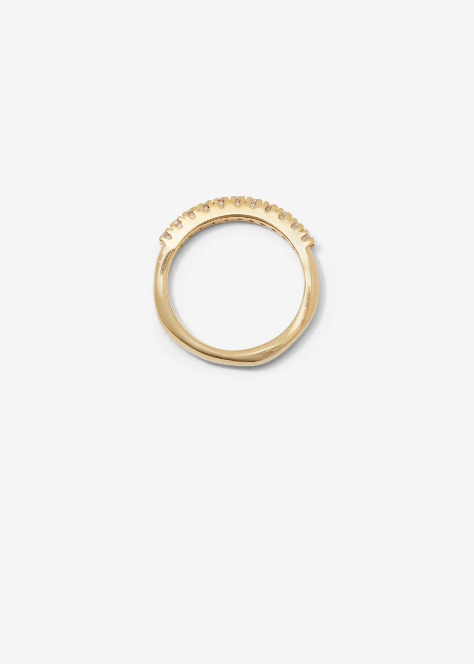 Molded French-V Set 1/3 Eternity Band 0.02 ct