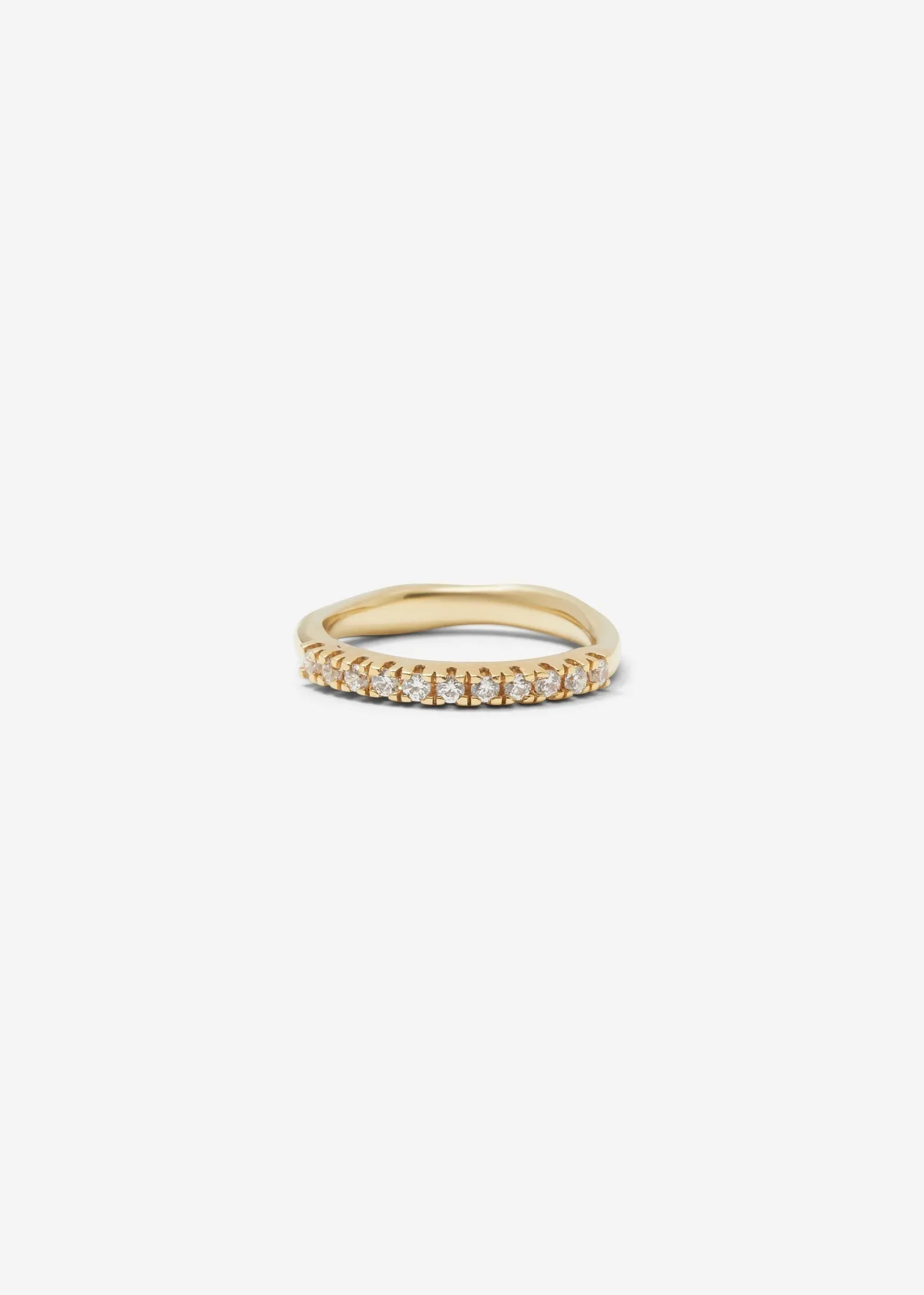 Molded French-V Set 1/3 Eternity Band 0.02 ct