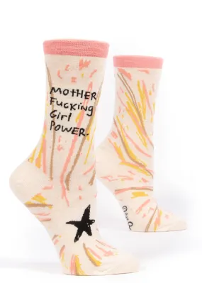 Motherfucking Girl Power Crew Socks Motherfucking Girl Power Crew Socks