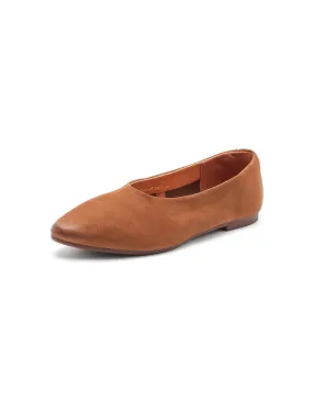 Nubuck Leather Soft Sole Pointed Toe Retro Flat Shoes Nubuck Leather Soft Sole Pointed Toe Retro Flat Shoes