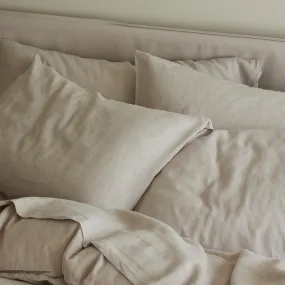 Oatmeal Linen Blend Pillowcase (Pair) Oatmeal Linen Blend Pillowcase (Pair)