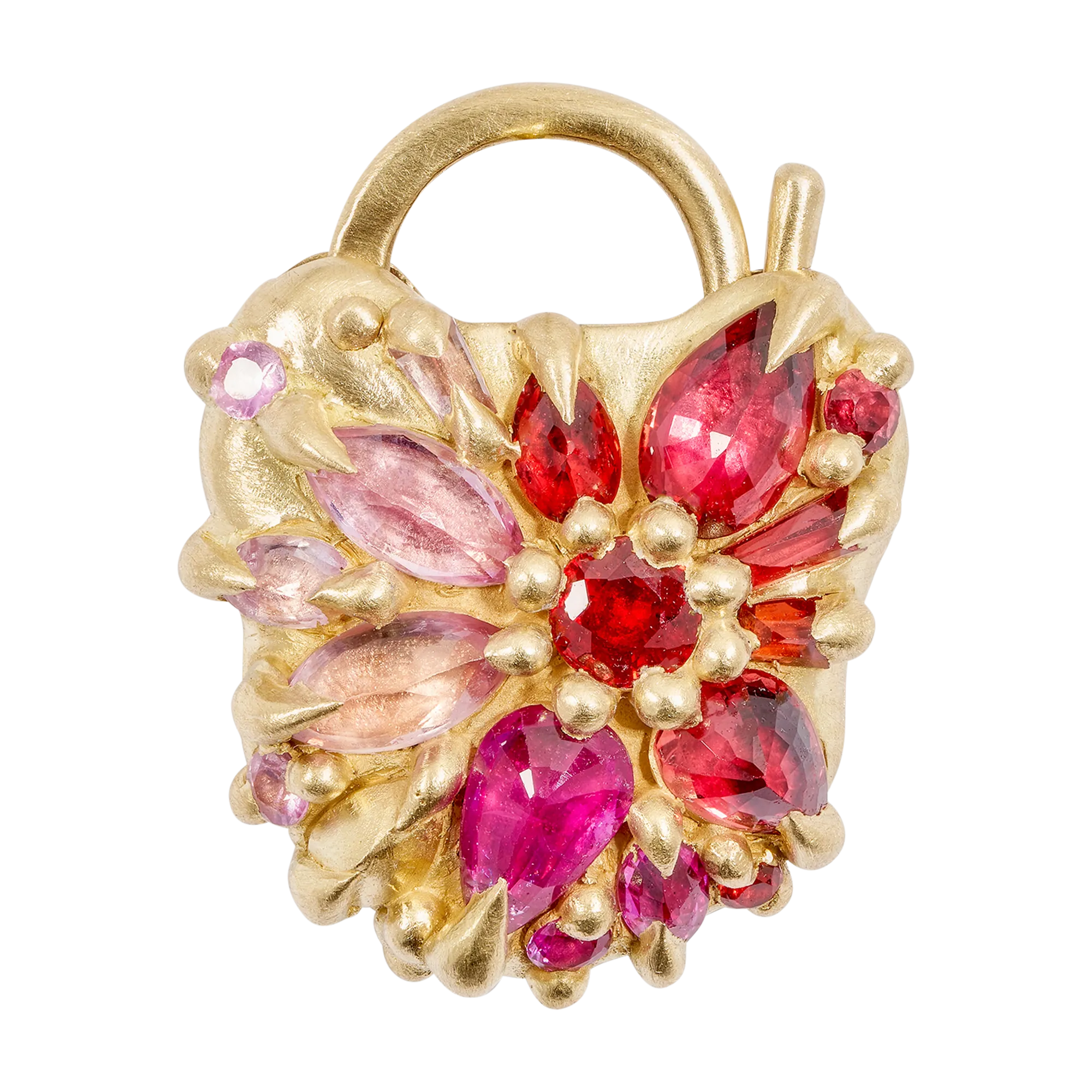 Plum Blossom Fantaisie Padlock Necklace - Made to Order