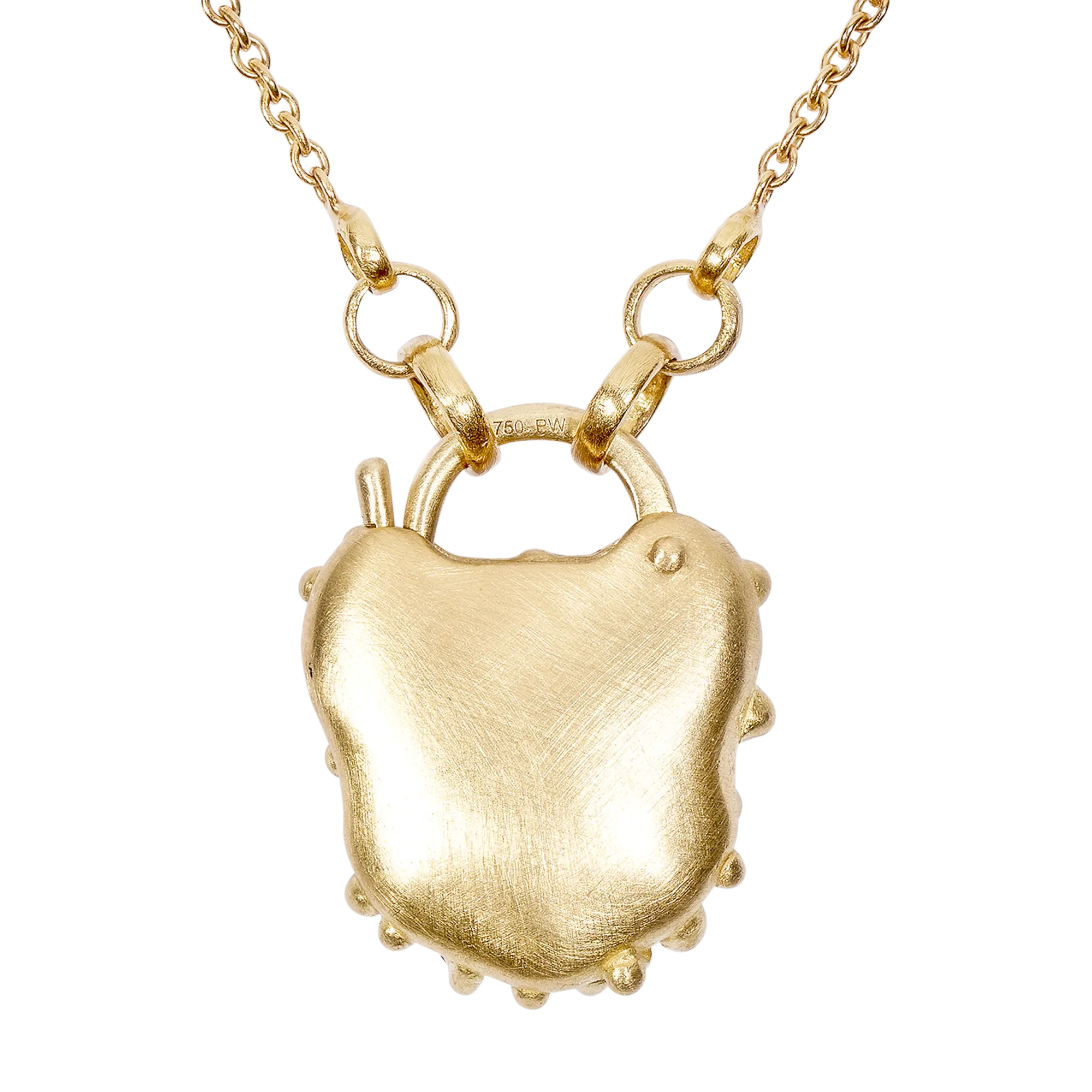 Plum Blossom Fantaisie Padlock Necklace - Made to Order