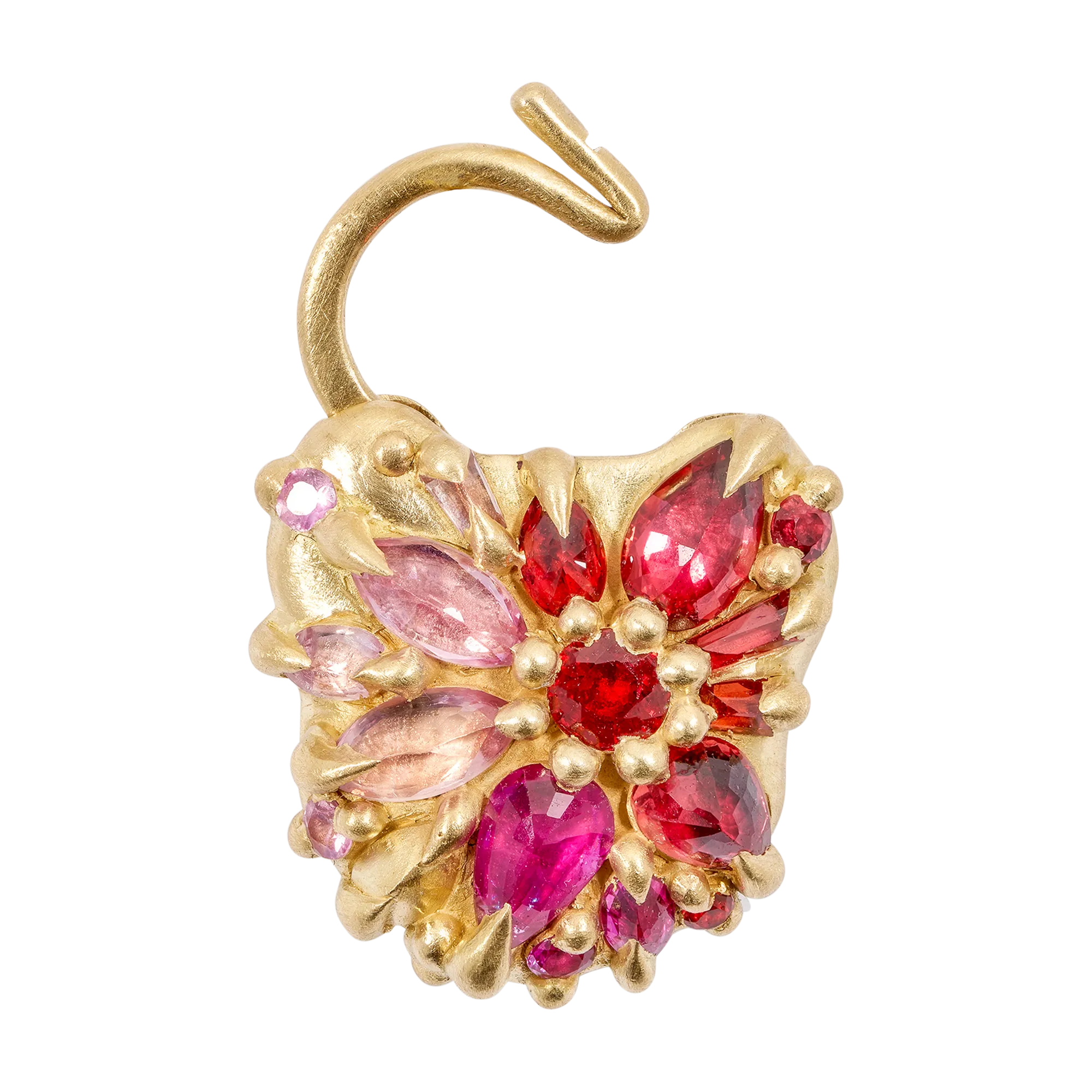 Plum Blossom Fantaisie Padlock Necklace - Made to Order