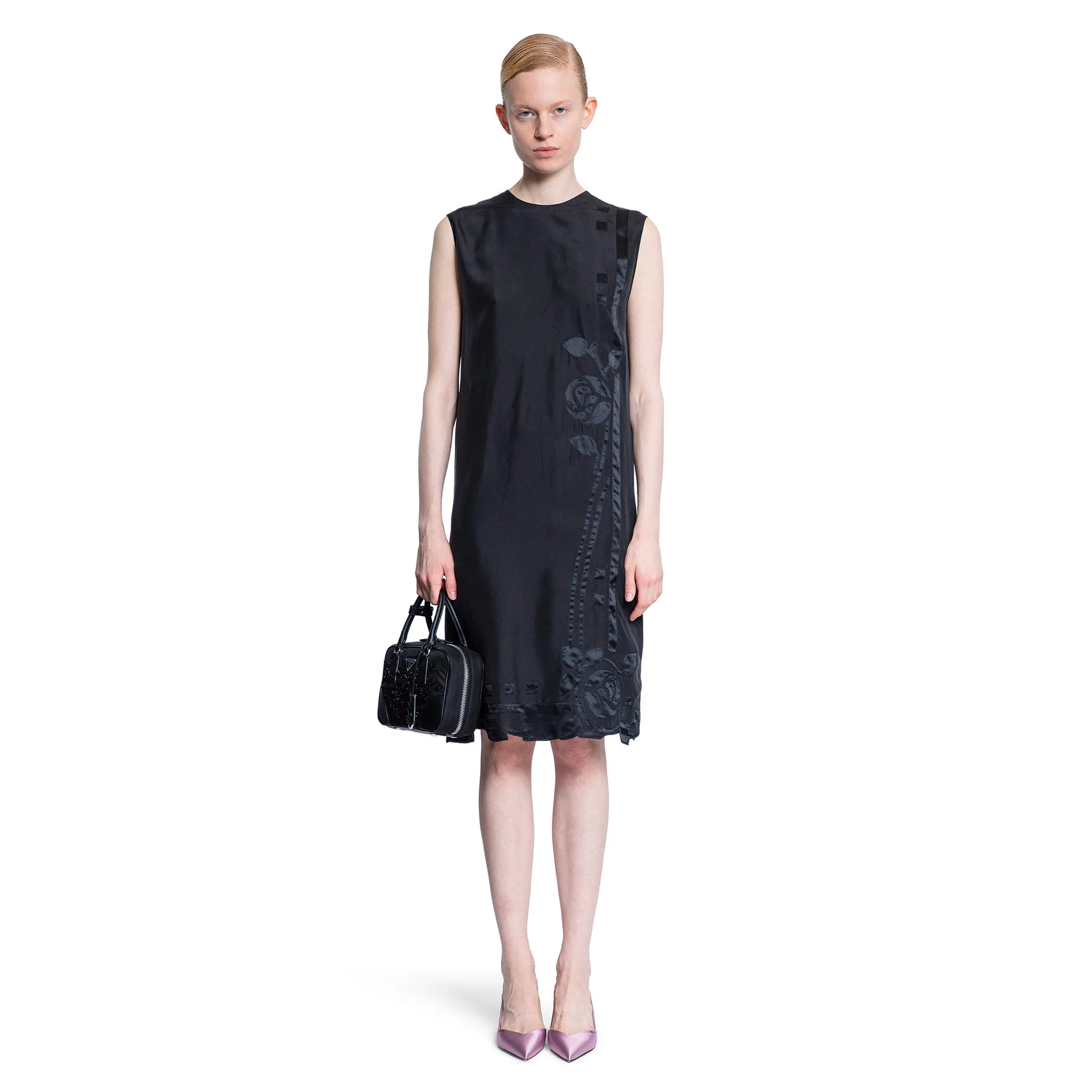 PRADA WOMAN BLACK DRESSES