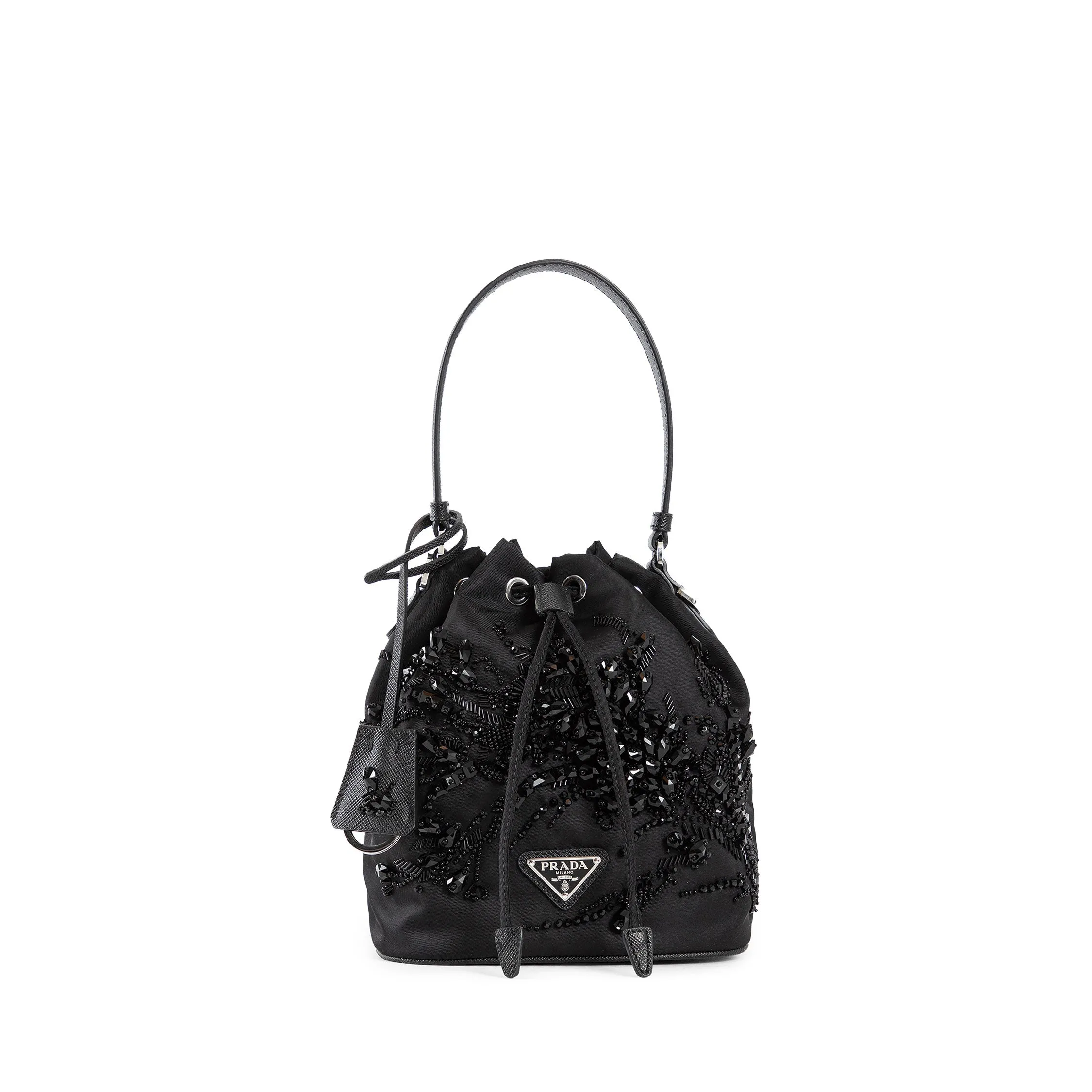 PRADA WOMAN BLACK TOP HANDLE BAGS