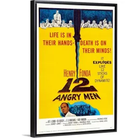 "12 Angry Men (1957)" Black Float Frame Canvas Art "12 Angry Men (1957)" Black Float Frame Canvas Art