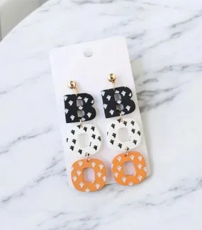 "BOO" Halloween Stud Drop Earrings "BOO" Halloween Stud Drop Earrings