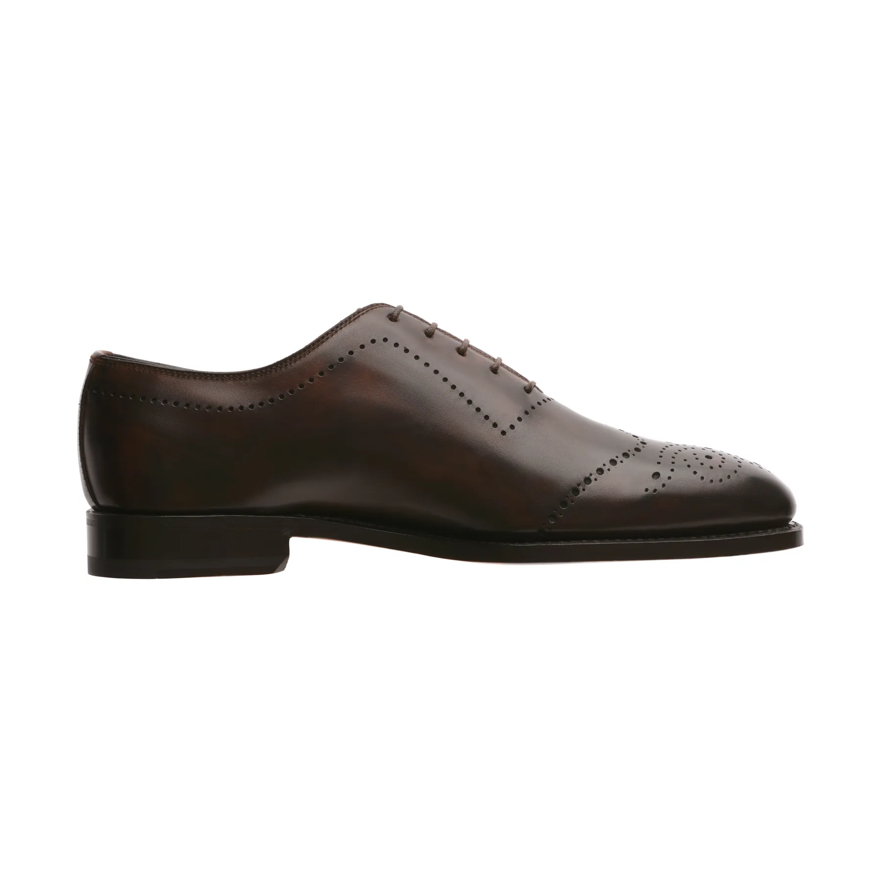 "Brera III" Five-Eyelet Wholecut Balmoral with Perforated Details and Medallion