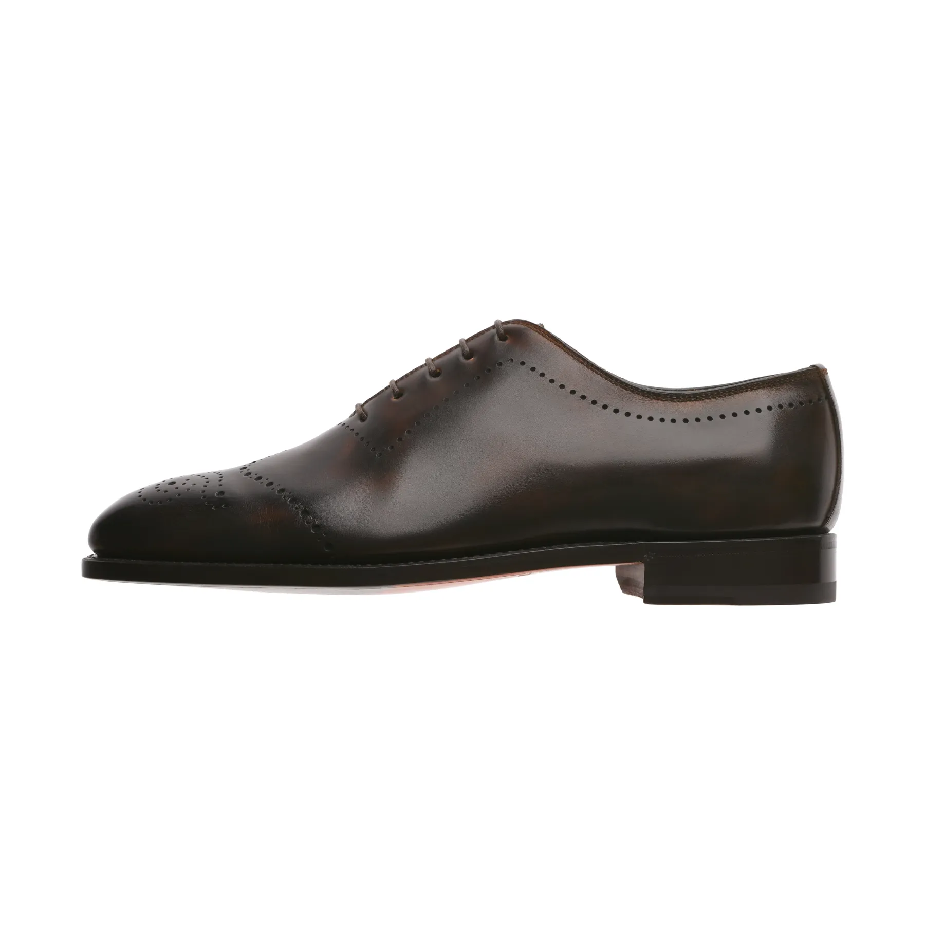 "Brera III" Five-Eyelet Wholecut Balmoral with Perforated Details and Medallion