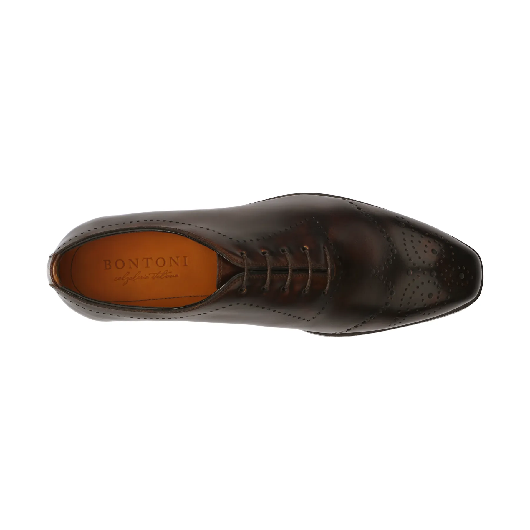 "Brera III" Five-Eyelet Wholecut Balmoral with Perforated Details and Medallion