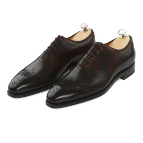 "Brera III" Five-Eyelet Wholecut Balmoral with Perforated Details and Medallion "Brera III" Five-Eyelet Wholecut Balmoral with Perforated Details and Medallion