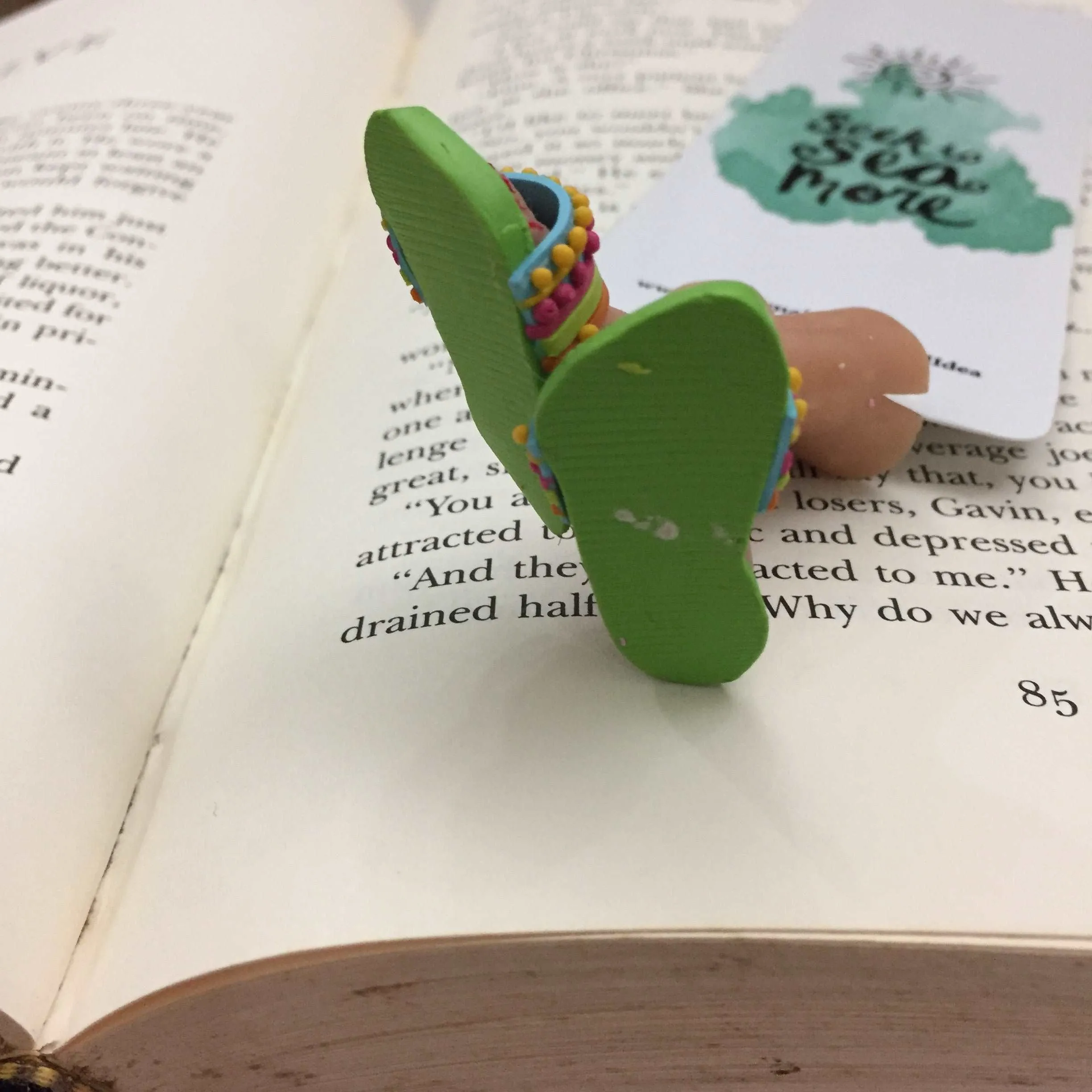 Seek The Sea More Sea Lovers Handmade Miniature Leggy Bookmark