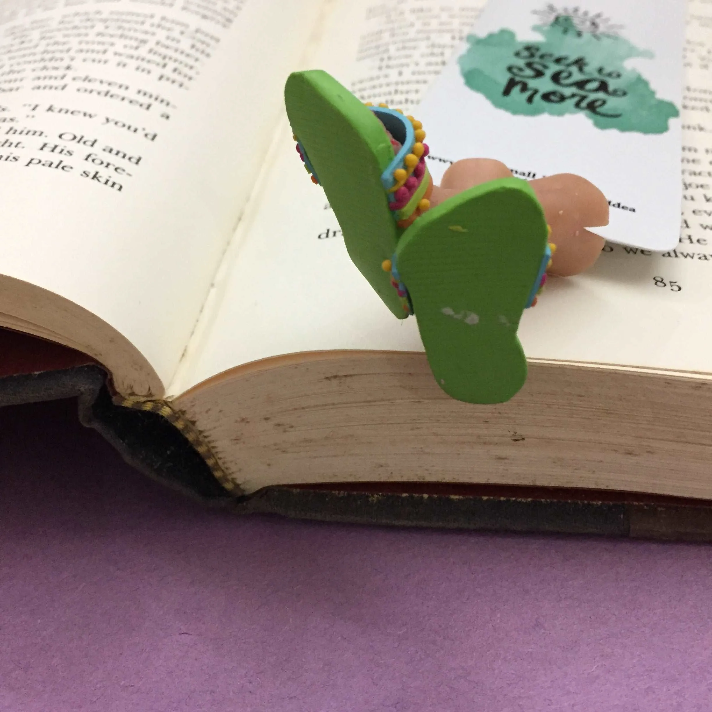 Seek The Sea More Sea Lovers Handmade Miniature Leggy Bookmark
