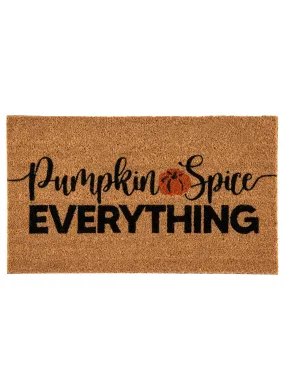 Shiraleah "Pumpkin Spice Everything" Doormat, Natural Shiraleah "Pumpkin Spice Everything" Doormat, Natural
