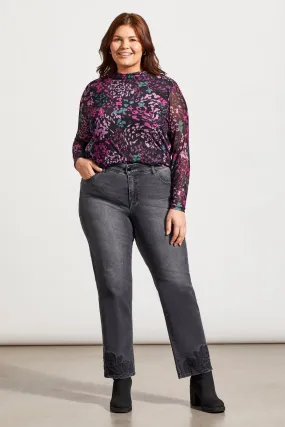 SOPHIA CURVY EMBROIDERED STRAIGHT LEG JEANS-Fadedblack SOPHIA CURVY EMBROIDERED STRAIGHT LEG JEANS-Fadedblack