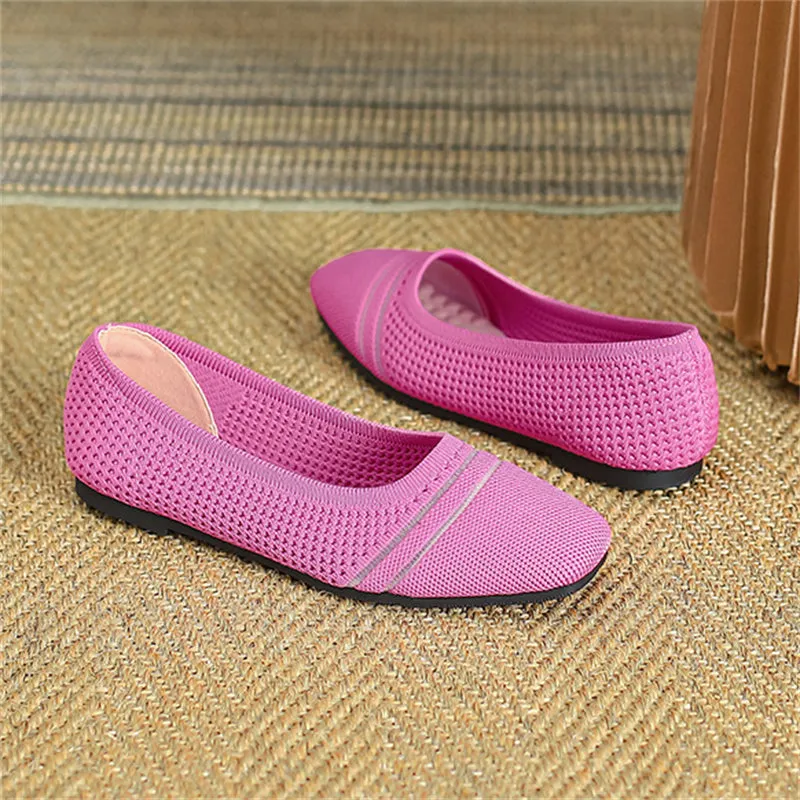 Spring Cozy Square Toe Soft Sole Flats