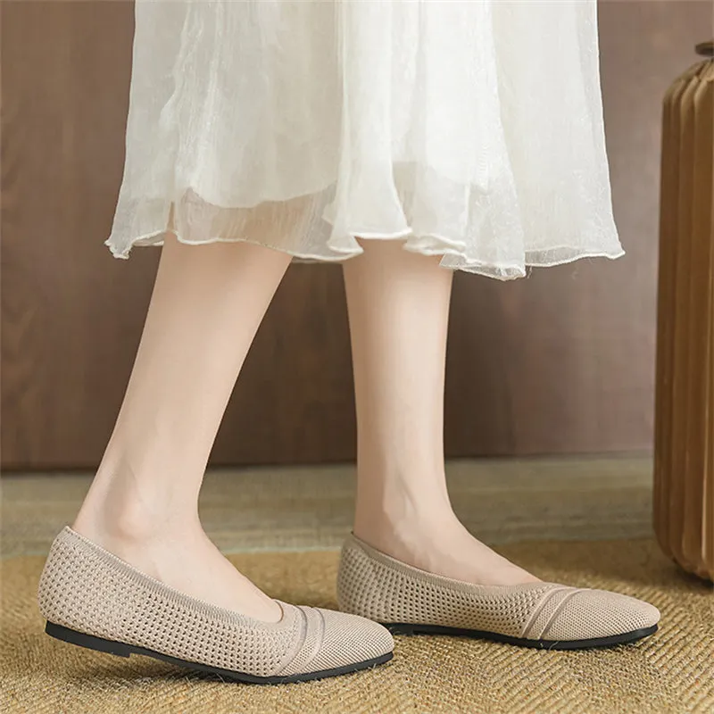 Spring Cozy Square Toe Soft Sole Flats