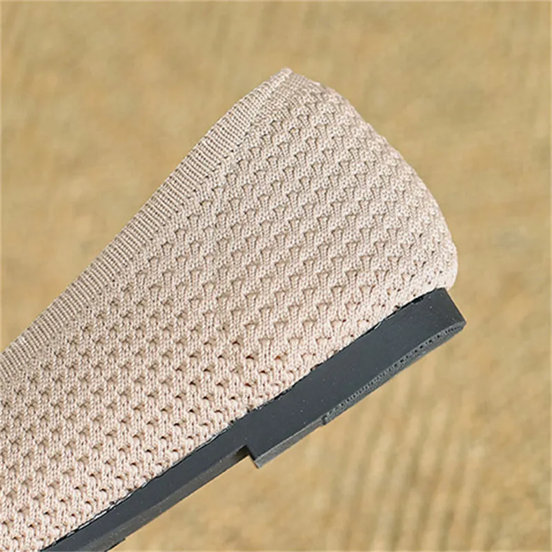 Spring Cozy Square Toe Soft Sole Flats
