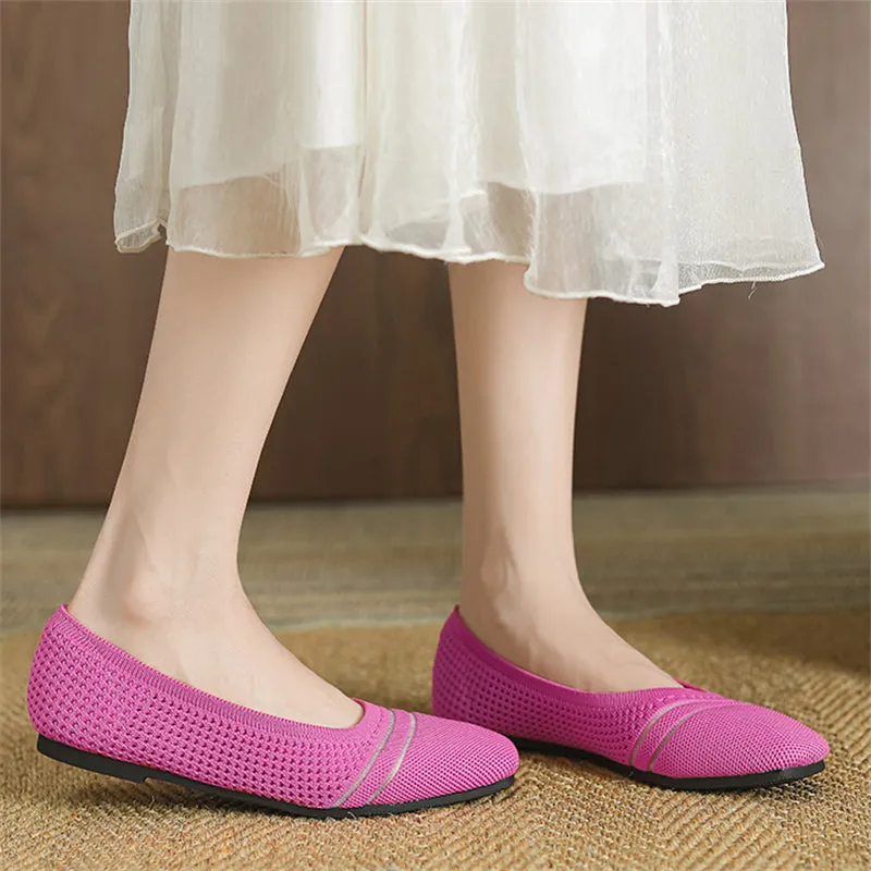 Spring Cozy Square Toe Soft Sole Flats