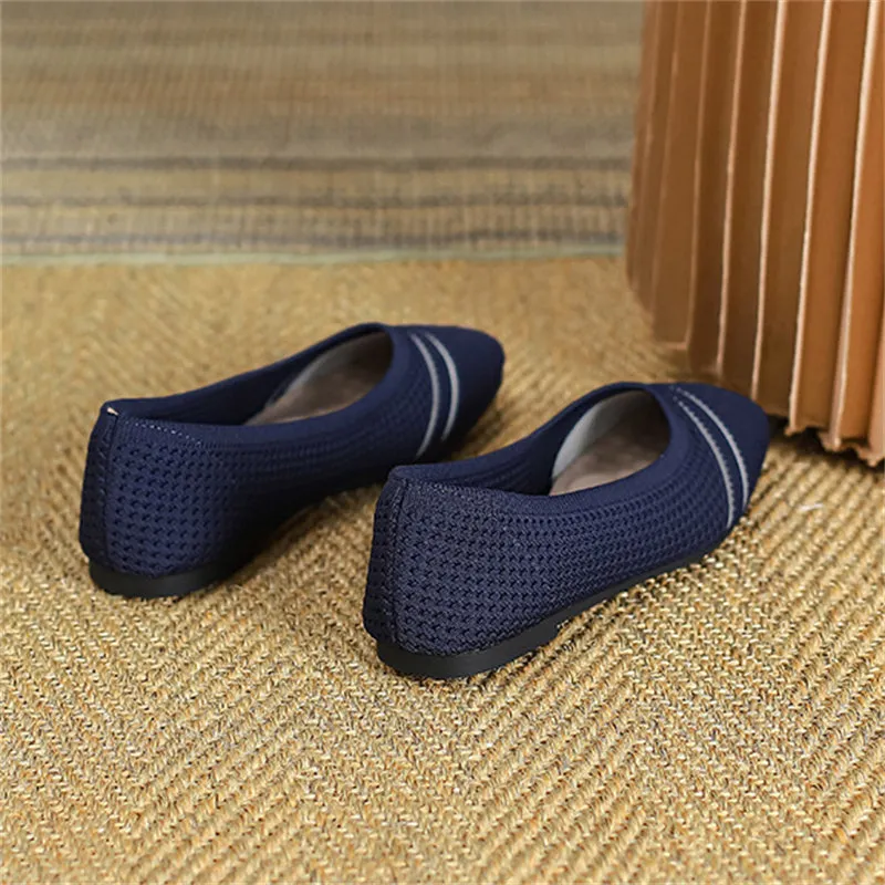 Spring Cozy Square Toe Soft Sole Flats
