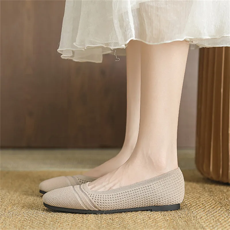Spring Cozy Square Toe Soft Sole Flats