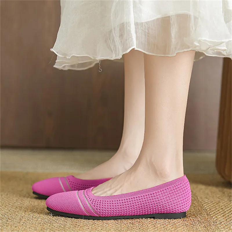Spring Cozy Square Toe Soft Sole Flats