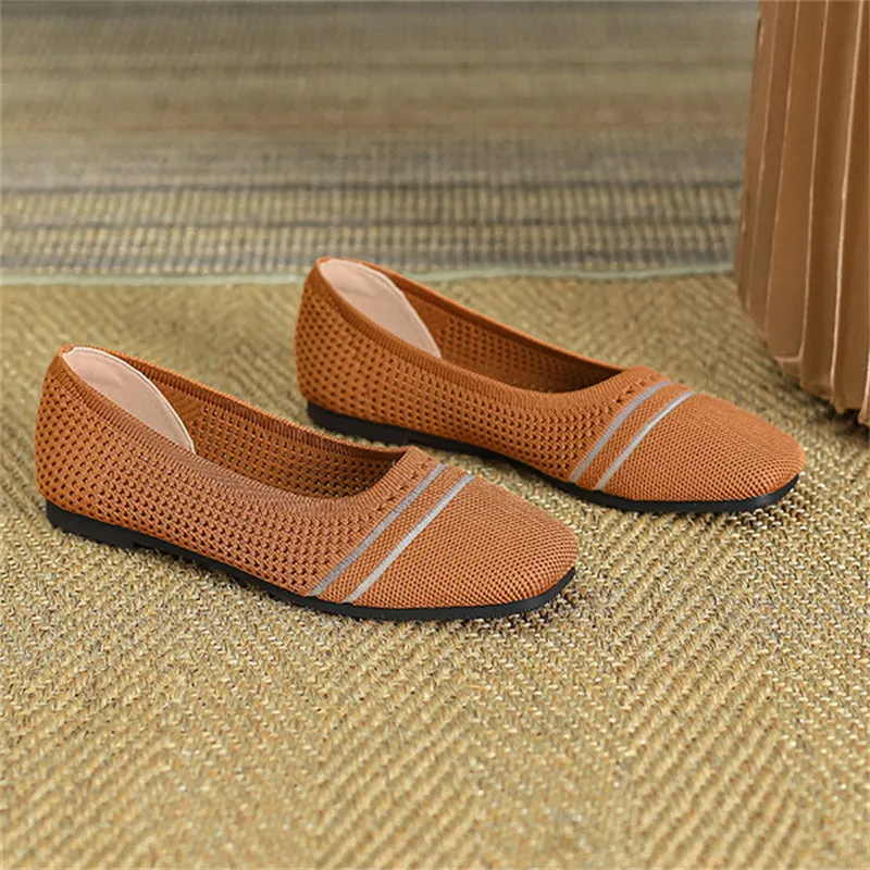 Spring Cozy Square Toe Soft Sole Flats