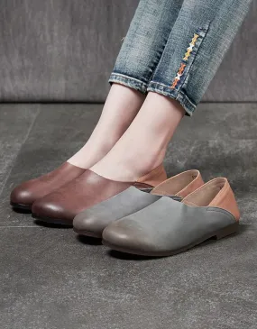 Spring Leather Shoes 2020 Round Head Spring Leather Shoes 2020 Round Head