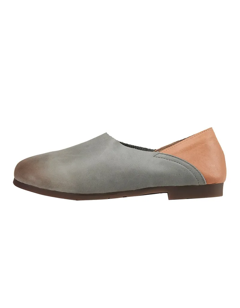 Spring Leather Shoes 2020 Round Head