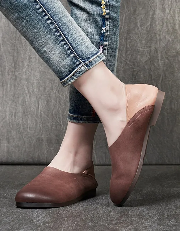 Spring Leather Shoes 2020 Round Head