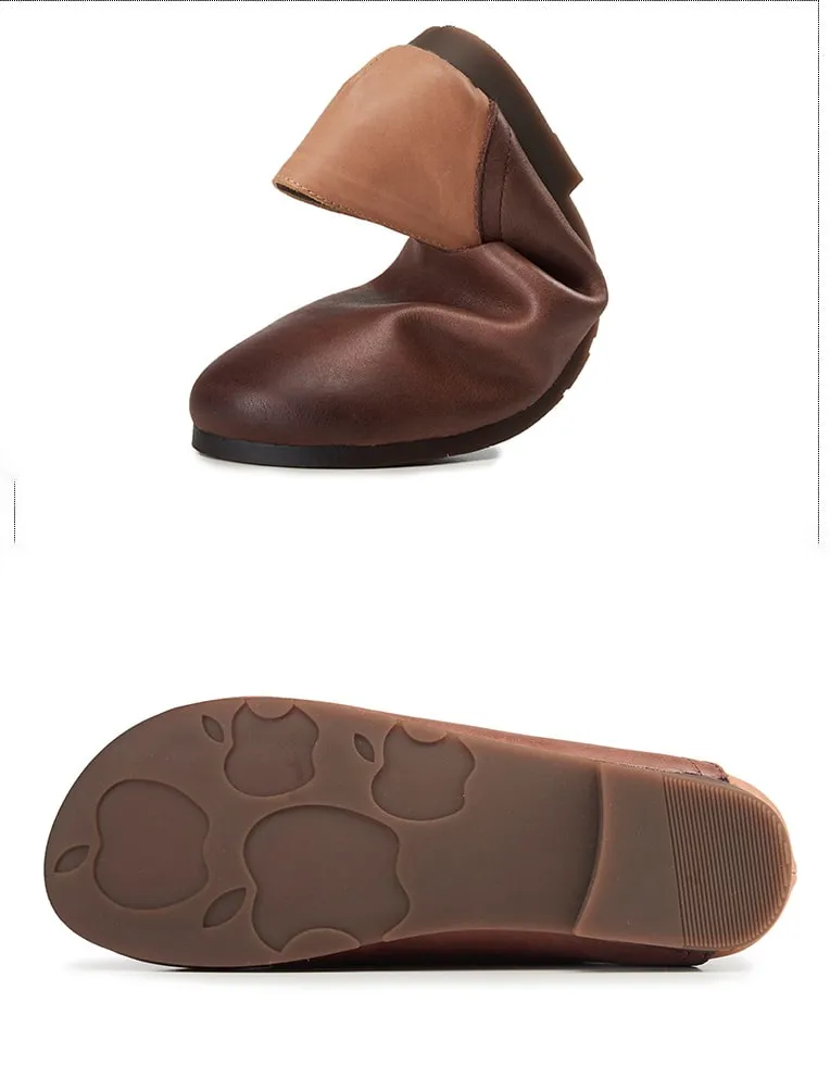 Spring Leather Shoes 2020 Round Head