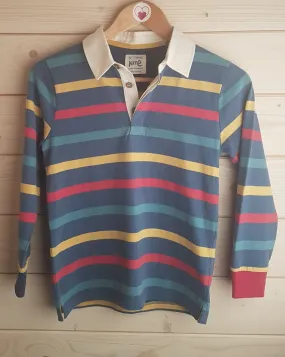 Striped Long-Sleeved Polo Shirt (9 Years) BNWT Striped Long-Sleeved Polo Shirt (9 Years) BNWT