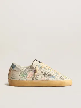 Super-Star in white nappa with all-over multicolor graffiti Super-Star in white nappa with all-over multicolor graffiti