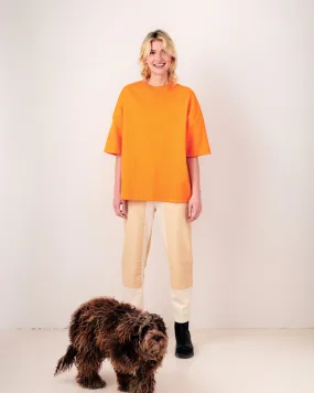SYSTEME clementine oversized t-shirt-XS/S-M/L with little stains SYSTEME clementine oversized t-shirt-XS/S-M/L with little stains