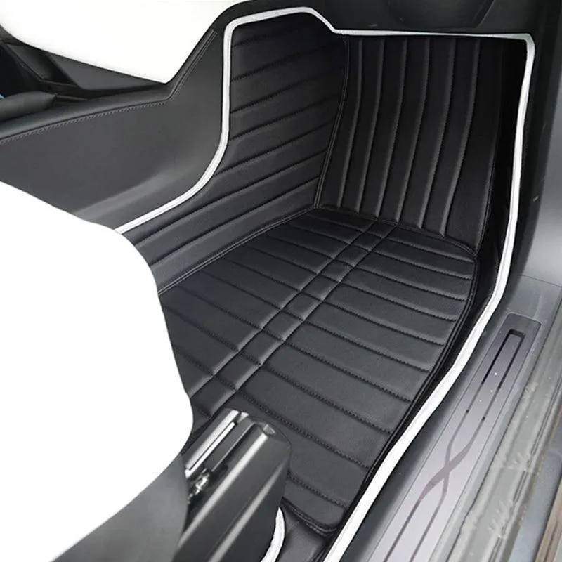 TAPTES® Fully Covered Leather Floor Mats for Tesla Model S