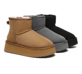 UGG Boots Sheepskin Wool Ankle Platform Thick Bottom Mini Classic UGG Boots Sheepskin Wool Ankle Platform Thick Bottom Mini Classic