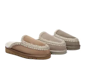 UGG Slippers Women Sheepskin Wool Knitted Ankle Slippers Sophia UGG Slippers Women Sheepskin Wool Knitted Ankle Slippers Sophia